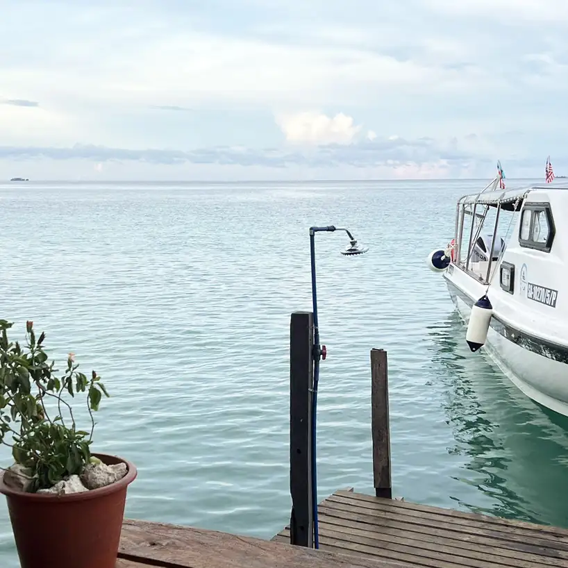 Speedboat used for guest transport and tours Asia Rainforest Resort