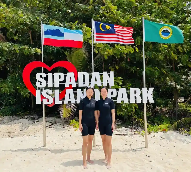 Exploring the coral reef of Sipadan Island with Asia Rainforest Resort near Semporna and the Tun Sakaran Marine Park